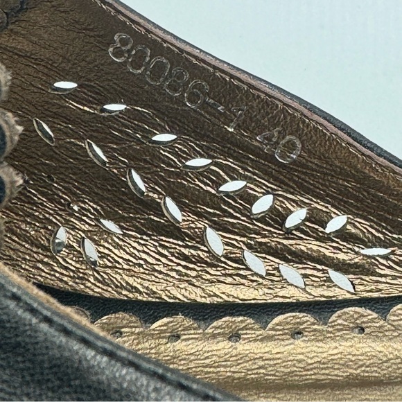 MPULSE DARK BROWN CHOCOLATE MULE  KITTEN HEELS LEATHER SHOE Y2K VINTAGE SHOES 40 - Picture 13 of 17